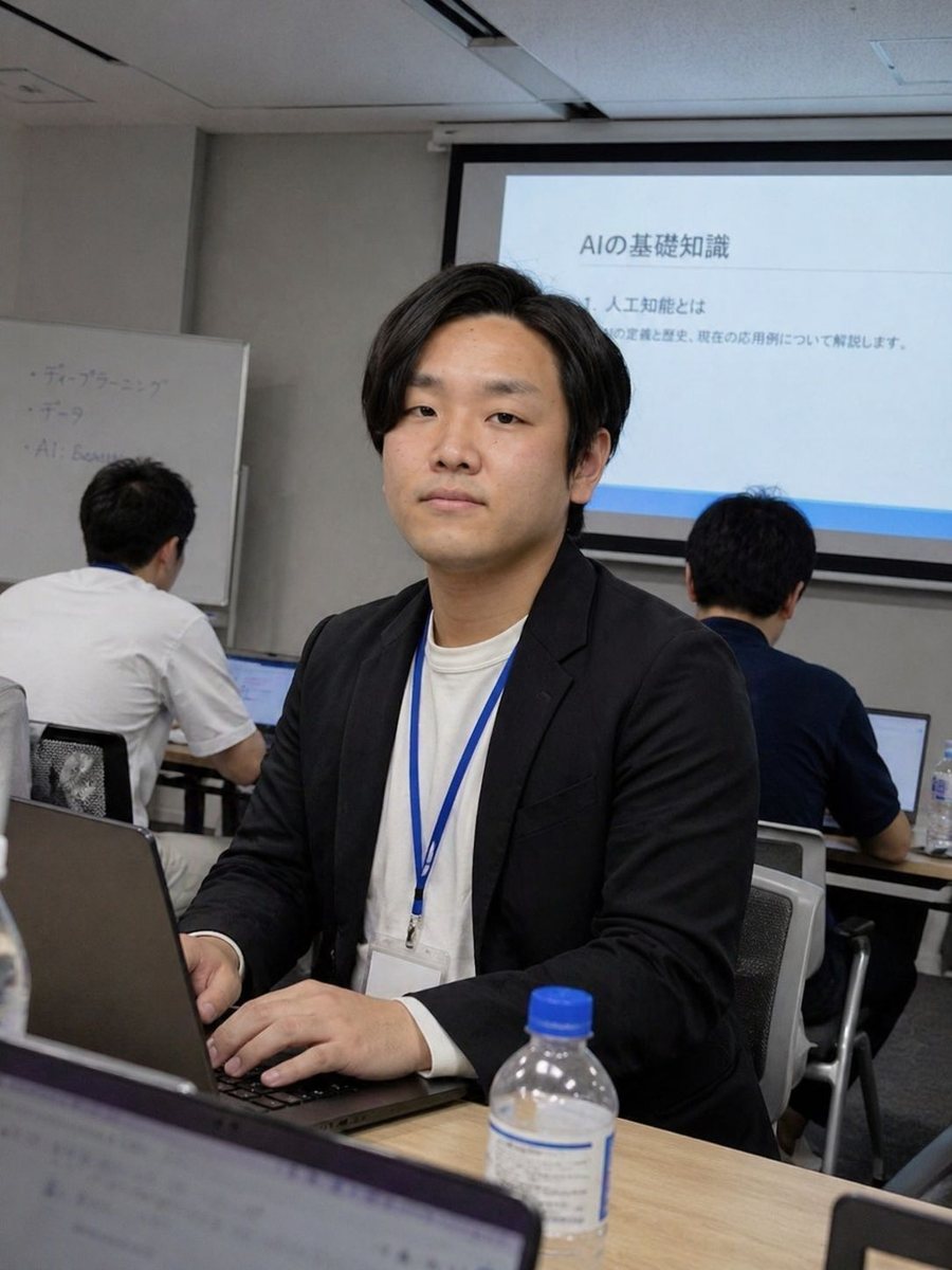 原駿介によるAI研修の様子